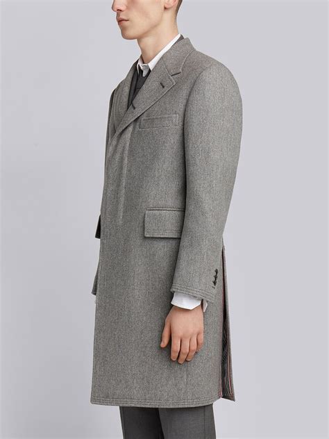 Wool Melton Chesterfield Coat 